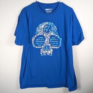 Mega Man Lootwear Exclusive Blue Graphic T Shirt Men’s XL 2017 Capcom Tee Cotton